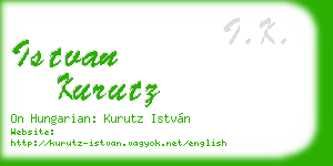 istvan kurutz business card