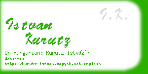 istvan kurutz business card